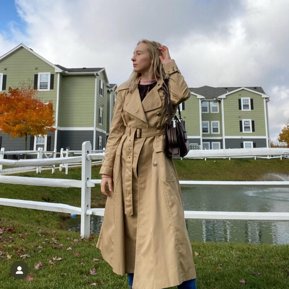 Foxrun long trench coat